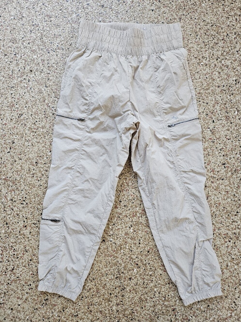 JoyLab Light Beige Nylon Cargo Joggers Workout Pants M
